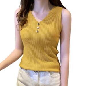 Women Tank Top Korean Style Casual Tops Female Tee