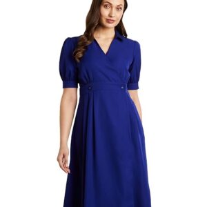 Women's Desk-to-Dinner' Fit & Flare Wrap Dress