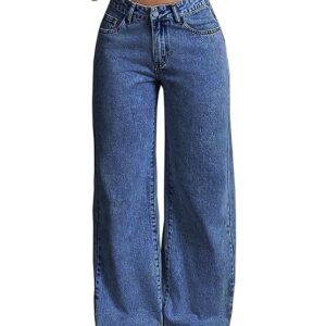 Women's Denim Stretchable High Waist Light Wash Baggy Jeans || Back Pocket Bow tie Detail